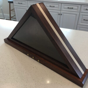 military flag display cases with shell casings