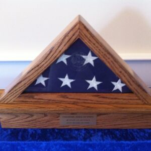 flag display cases with place for medals