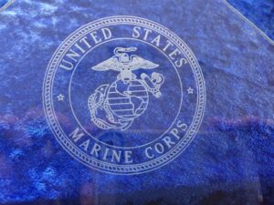 engraved flag display cases