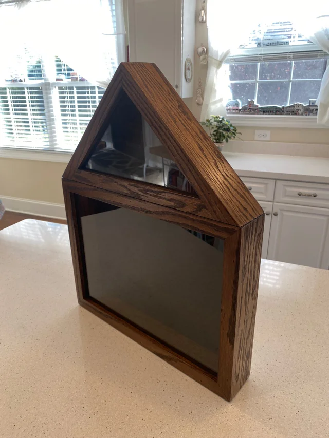 Retirement Flag Case with Certificate Section - Custom Flag Display Cases